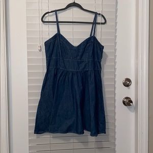 Short jean summer dress